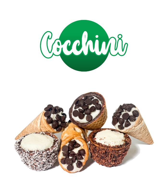 logo Cocchini: mini dessert assortiti da banco e da frigo - GDO grande distribuzione organizzata